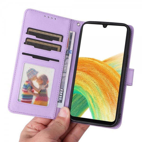 Betopnice Samsung Galaxy A33 5G Etui Avtagbart Deksel 005 Lilla