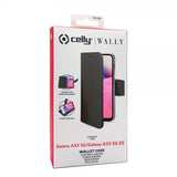 Celly Samsung Galaxy A33 5G Etui Wally Wallet Case Svart