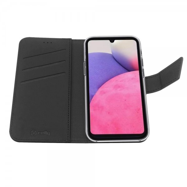 Celly Samsung Galaxy A33 5G Etui Wally Wallet Case Svart