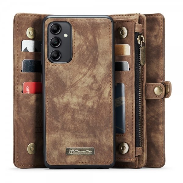 CaseMe Samsung Galaxy A34 5G Etui 008 Series Avtakbart Deksel Brun