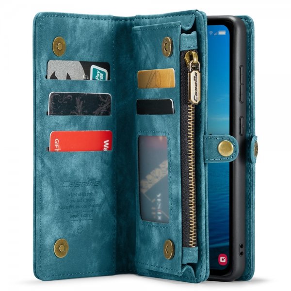 CaseMe Samsung Galaxy A35 Etui 008 Series Avtakbart Deksel Blå