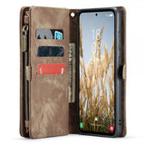 CaseMe Samsung Galaxy A35 Etui 008 Series Avtakbart Deksel Brun