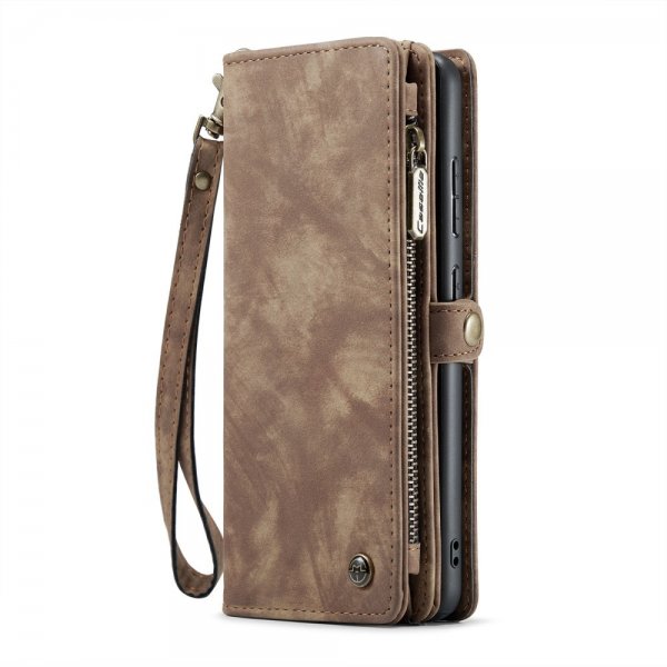 CaseMe Samsung Galaxy A35 Etui 008 Series Avtakbart Deksel Brun