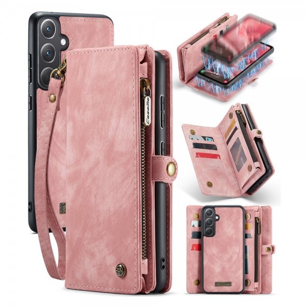 CaseMe Samsung Galaxy A35 Etui 008 Series Avtakbart Deksel Rosa
