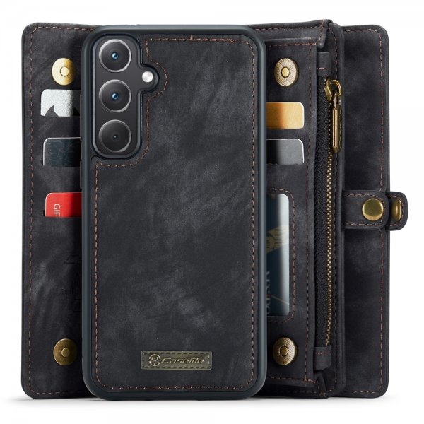 CaseMe Samsung Galaxy A35 Etui 008 Series Avtakbart Deksel Svart