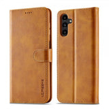 Lc.Imeeke Samsung Galaxy A35 Etui med Kortlomme stativfunksjon Lysebrun