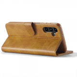 Lc.Imeeke Samsung Galaxy A35 Etui med Kortlomme stativfunksjon Lysebrun