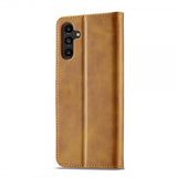 Lc.Imeeke Samsung Galaxy A35 Etui med Kortlomme stativfunksjon Lysebrun