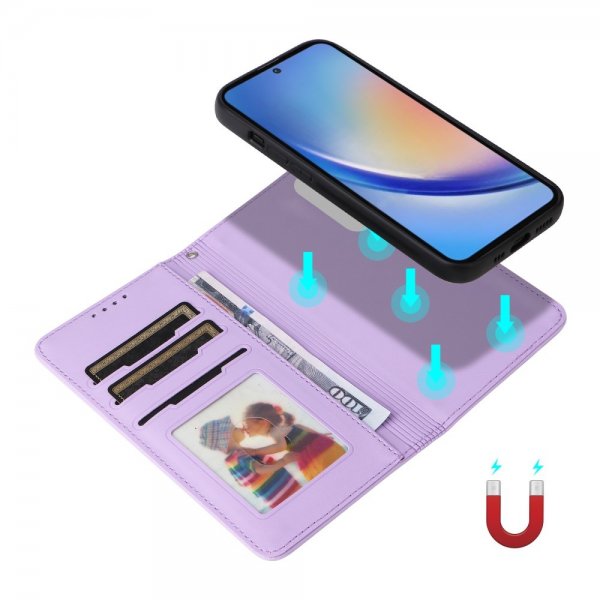 Betopnice Samsung Galaxy A35 Etui Avtagbart Deksel 005 Lilla