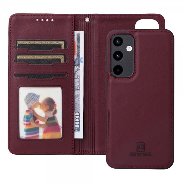 Betopnice Samsung Galaxy A35 Etui Avtagbart Deksel 005 Rød