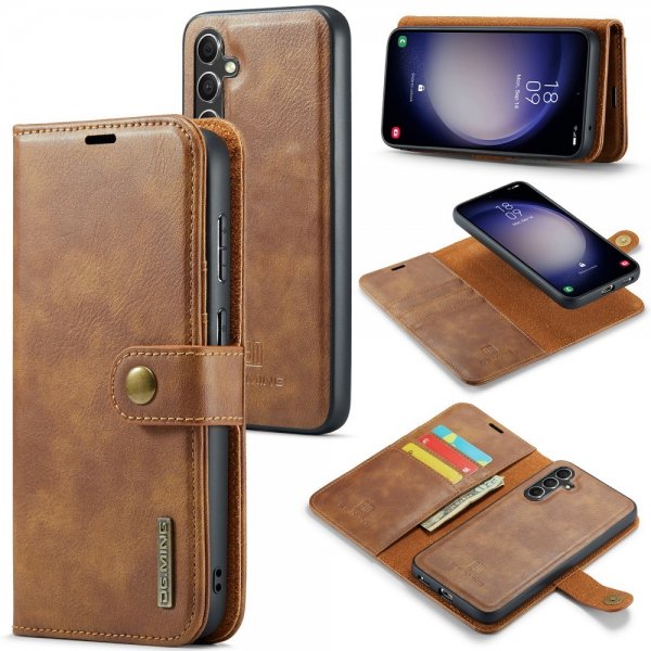 Dg.Ming Samsung Galaxy A35 Etui Avtagbart Deksel Brun