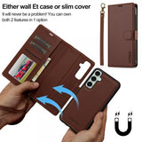 Lc.Imeeke Samsung Galaxy A35 Etui Avtagbart Deksel L2 Series MagSafe Brun