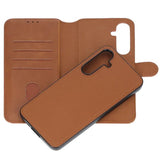 Rvelon Samsung Galaxy A35 Etui Detachable Wallet Case Brun