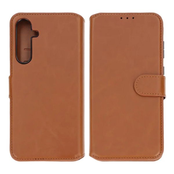 Rvelon Samsung Galaxy A35 Etui Detachable Wallet Case Brun