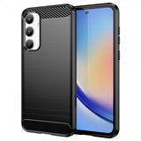 Samsung Galaxy A35 Deksel Børstet Karbonfibertekstur Svart