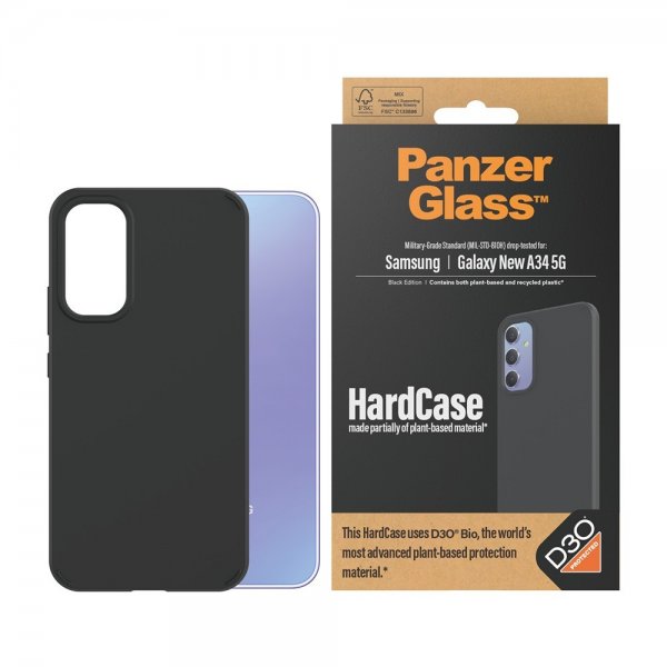 PanzerGlass Samsung Galaxy A35 Deksel HardCase D3O Svart