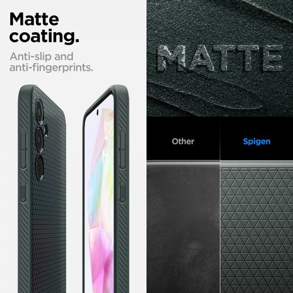 Spigen Samsung Galaxy A35 Deksel Liquid Air Abyss Green