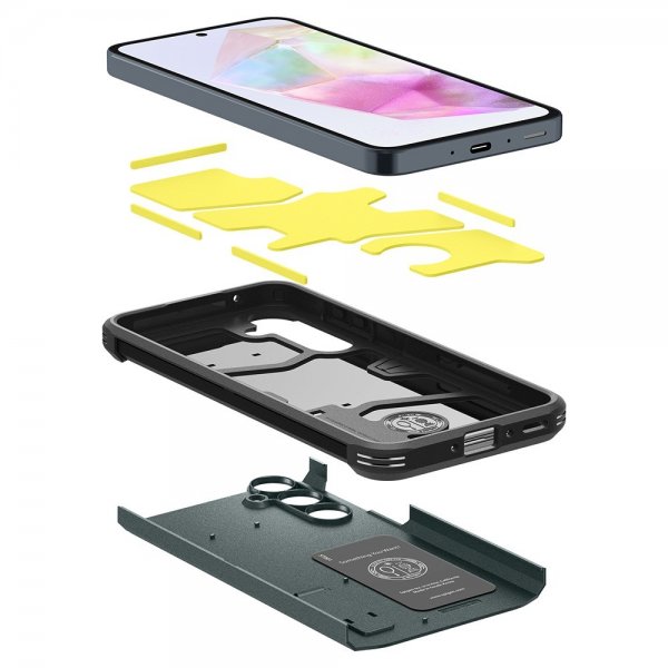 Spigen Samsung Galaxy A35 Deksel Tough Armor Abyss Green