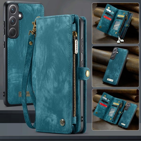 CaseMe Samsung Galaxy A36 Etui 008 Series Avtakbart Deksel Blå