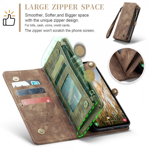 CaseMe Samsung Galaxy A36 Etui 008 Series Avtakbart Deksel Brun