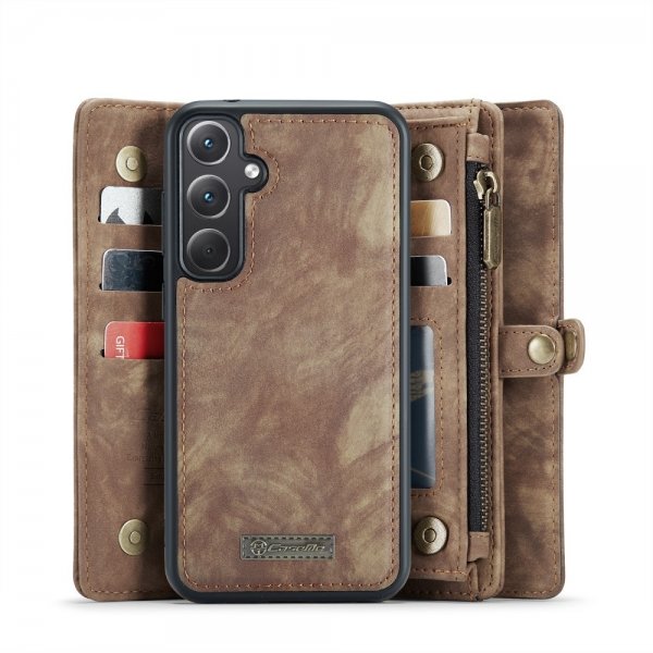 CaseMe Samsung Galaxy A36 Etui 008 Series Avtakbart Deksel Brun