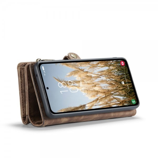 CaseMe Samsung Galaxy A36 Etui 008 Series Avtakbart Deksel Brun