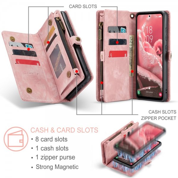 CaseMe Samsung Galaxy A36 Etui 008 Series Avtakbart Deksel Rosa