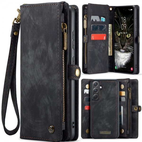 CaseMe Samsung Galaxy A36 Etui 008 Series Avtakbart Deksel Svart