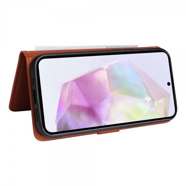Betopnice Samsung Galaxy A36 Etui Avtagbart Deksel 005 Brun