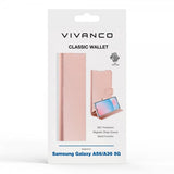 Vivanco Samsung Galaxy A36/Galaxy A56 Etui Classic Wallet Rosegull