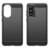 Samsung Galaxy A36/Galaxy A56 Deksel Børstet Karbonfibertekstur Svart