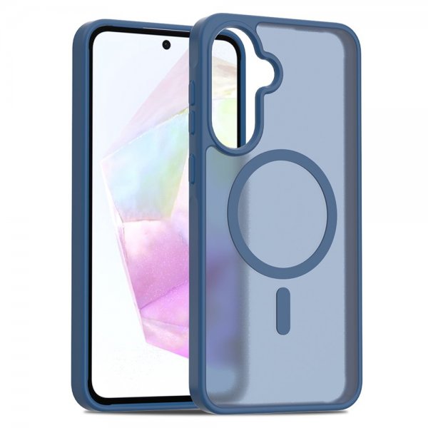 Samsung Galaxy A36/Galaxy A56 Deksel Frosted MagSafe Blå