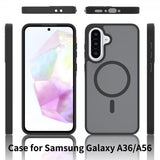 Samsung Galaxy A36/Galaxy A56 Deksel Frosted MagSafe Svart