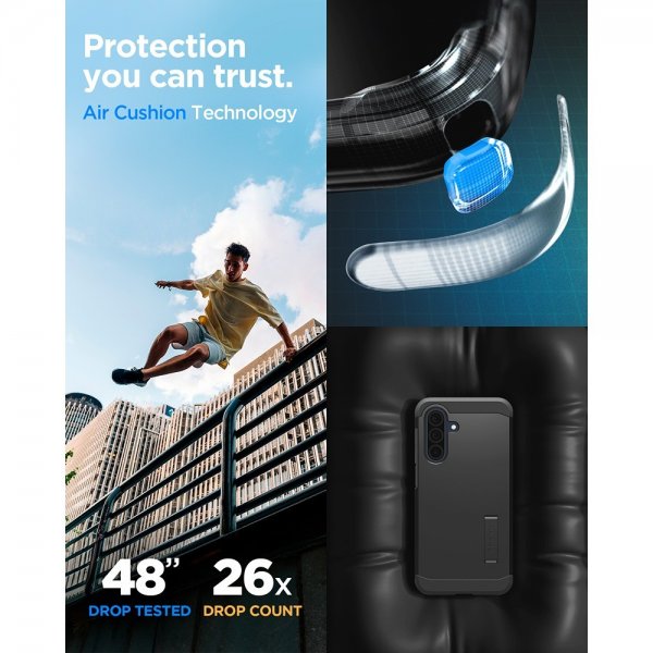 Spigen Samsung Galaxy A36 Deksel Tough Armor Svart