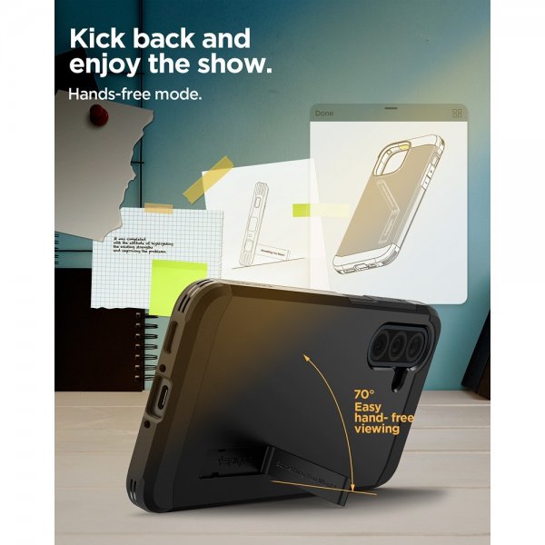 Spigen Samsung Galaxy A36 Deksel Tough Armor Svart