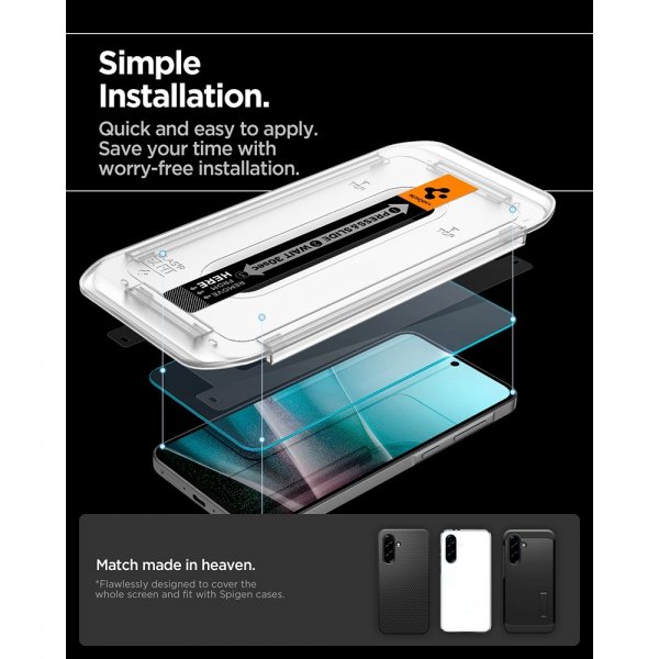 Spigen Samsung Galaxy A36/A37 Skjermbeskytter GLAS.tR EZ Fit 2-pakning