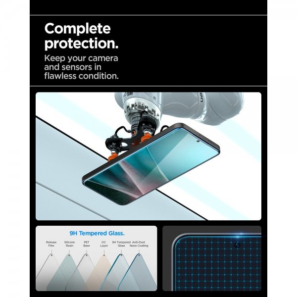 Spigen Samsung Galaxy A36/A37 Skjermbeskytter GLAS.tR EZ Fit 2-pakning