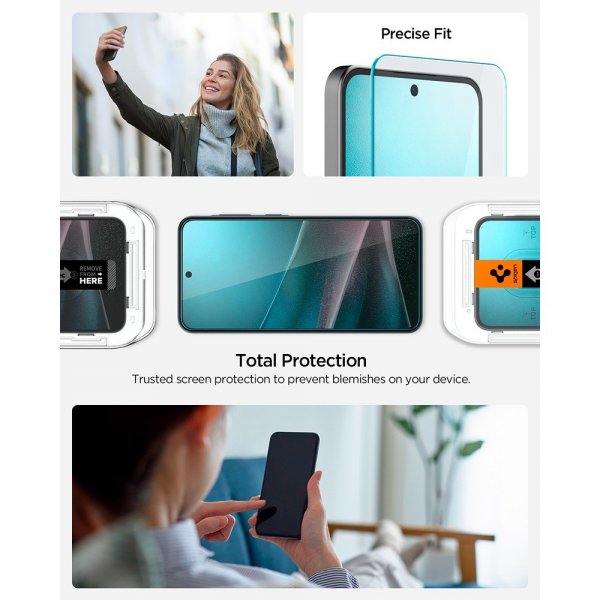 Spigen Samsung Galaxy A36/A37 Skjermbeskytter GLAS.tR EZ Fit 2-pakning