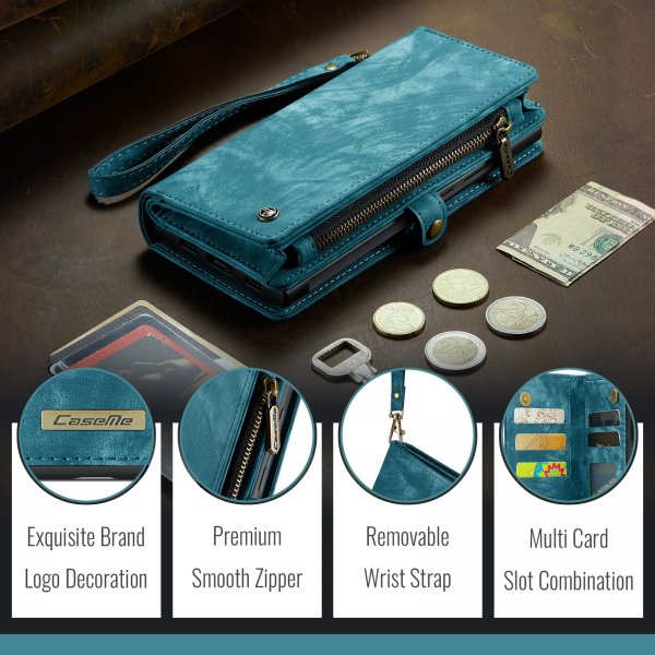 CaseMe Samsung Galaxy A37 Etui 008 Series Avtakbart Deksel Blå
