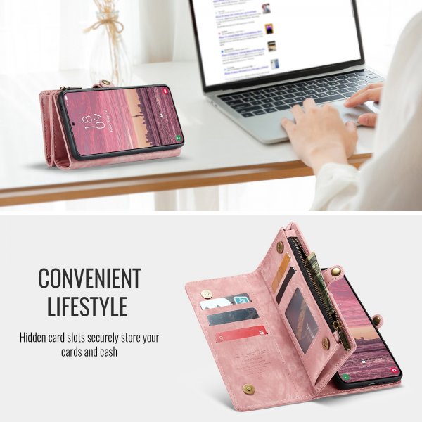 CaseMe Samsung Galaxy A37 Etui 008 Series Avtakbart Deksel Rosa