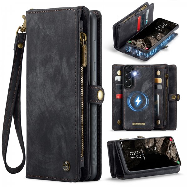 CaseMe Samsung Galaxy A37 Etui 008 Series Avtakbart Deksel Svart