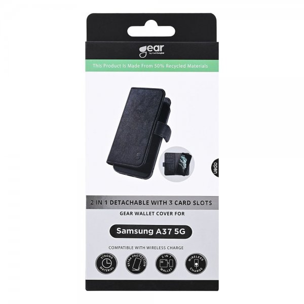 Gear Samsung Galaxy A37 Etui 2-i-1 3 Kortlomme Svart