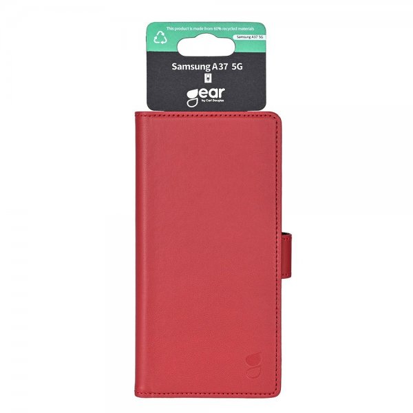 Gear Samsung Galaxy A37 Etui 3 Kortlomme Rød