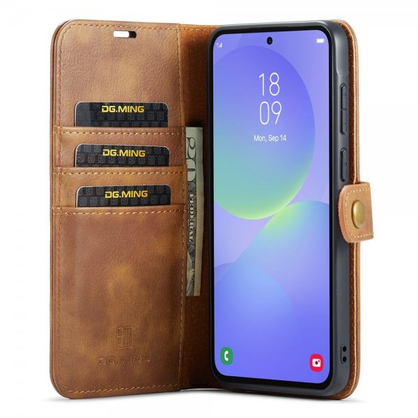 Dg.Ming Samsung Galaxy A37 Etui Avtagbart Deksel Brun