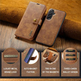Dg.Ming Samsung Galaxy A37 Etui Avtagbart Deksel Brun