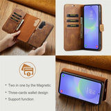Dg.Ming Samsung Galaxy A37 Etui Avtagbart Deksel Brun