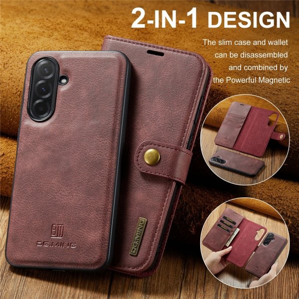 Dg.Ming Samsung Galaxy A37 Etui Avtagbart Deksel Rød
