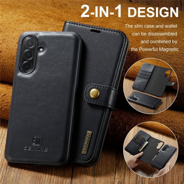 Dg.Ming Samsung Galaxy A37 Etui Avtagbart Deksel Svart