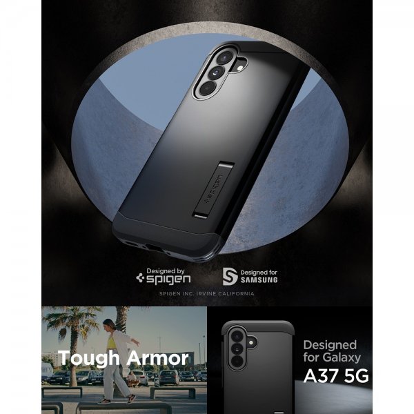 Spigen Samsung Galaxy A37 Deksel Tough Armor Svart