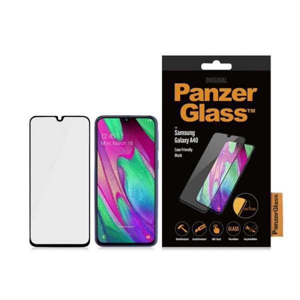 PanzerGlass Samsung Galaxy A40 Skjermbeskytter CaseFriendly